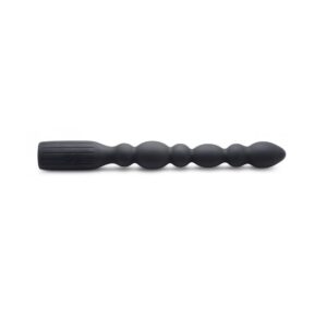 ag617-001_750x148_1jpg Master Series Viper Beads Silicone Anal Beads Vibrator - Black, One Size