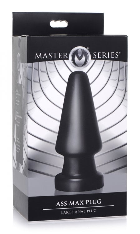 Packaging for 'Ass Max Plug' large anal plug