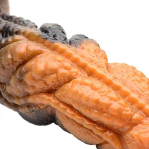 Creature Cocks Ravager Rippled Tentacle Fantasy Dildo - Rust Orange, 8inch