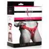 ah143-pink-2jpeg Strap U Bodice Deluxe Leather Corset Harness - Up to 45inch Waist