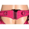 ah143-pink-9jpeg Strap U Bodice Deluxe Leather Corset Harness - Up to 45inch Waist