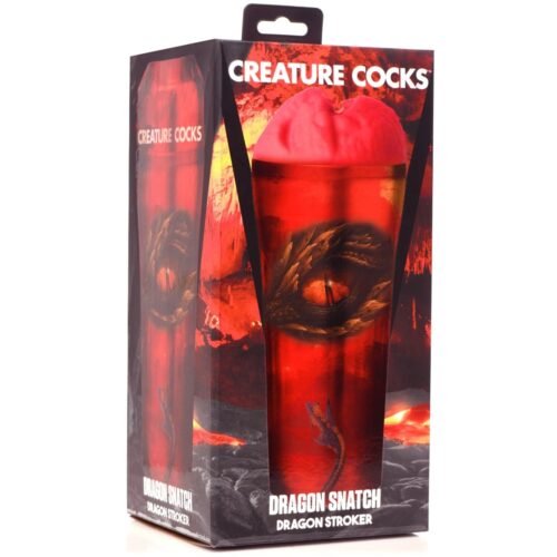 Creature Cocks Dragon Snatch Dragon Stroker - Red, 8.7inch