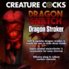Creature Cocks Dragon Snatch Dragon Stroker - Red, 8.7inch