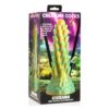 Creature Cocks Stegosaurus Spiky Reptile Silicone Dildo - Green/Gold, 7.6inch