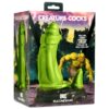 Creature Cocks Orc Silicone Dildo - Green/Black, 7inch