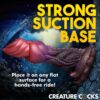 Creature Cocks Deep Diver Silicone Dildo - Red/Brown, 7.6inch