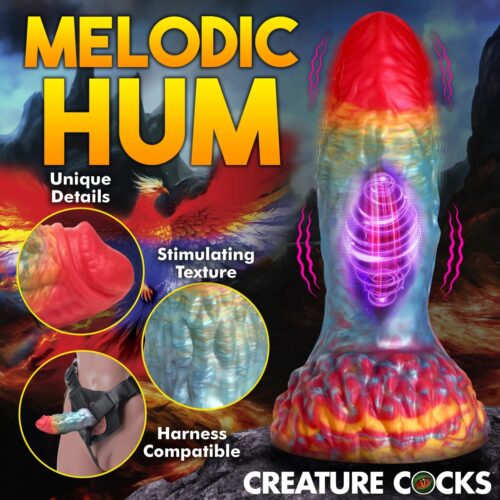 Multicolored silicone dildo with unique texture