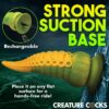 Creature Cocks Monstropus 2.0 Vibrating Tentacle Silicone Dildo in yellow and green