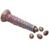 Creature Cocks Deep Invader Tentacle Ovipositor Silicone Dildo With Eggs – Metalic Gold, 11.6inch