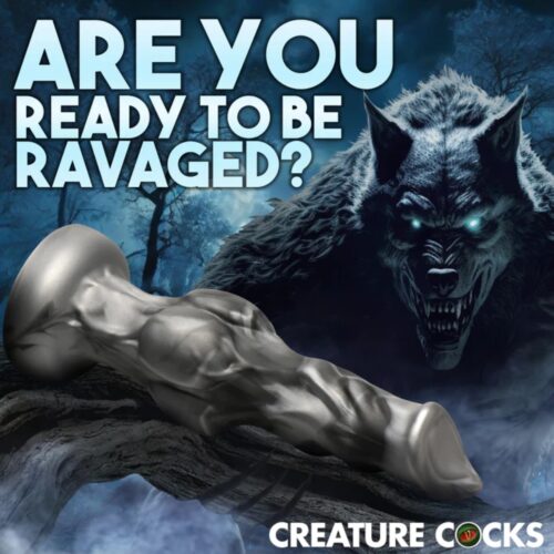 Creature Cocks Night Prowler Silicone Dildo, Silver