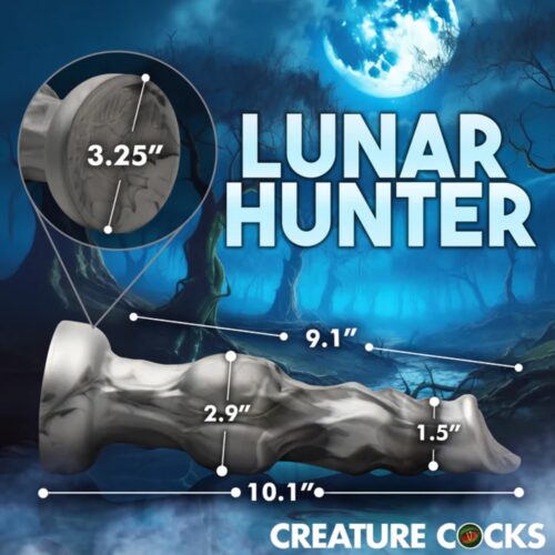 Creature Cocks Night Prowler Silicone Dildo, Silver