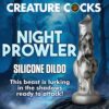 Creature Cocks Night Prowler Silicone Dildo, Silver