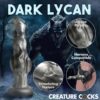 Creature Cocks Night Prowler Silicone Dildo, Silver