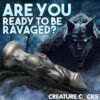 Creature Cocks Night Prowler Silicone Dildo, Silver