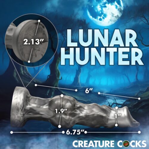 Creature Cocks Night Prowler Silicone Dildo, Silver