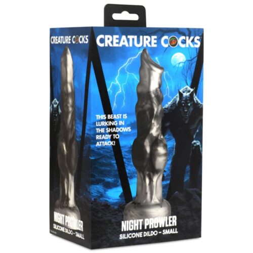 Creature Cocks Night Prowler Silicone Dildo, Silver