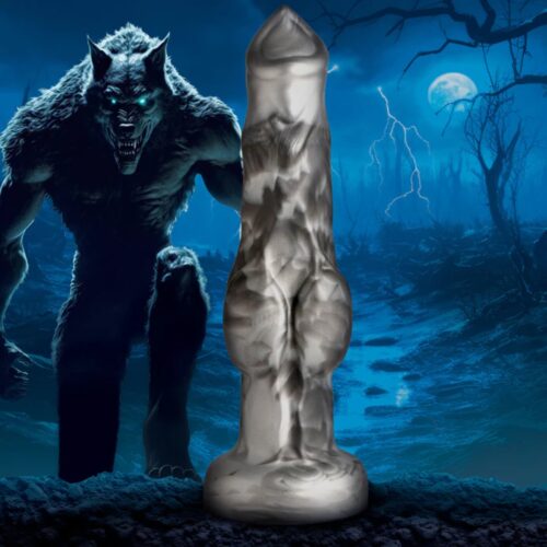 Creature Cocks Night Prowler Silicone Dildo, Silver