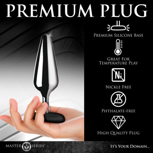 Premium silicone plug held in a hand