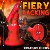 Creature Cocks Demon Claw Fisting Silicone Dildo - Red, 8.6inch