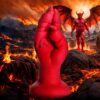 Creature Cocks Demon Claw Fisting Silicone Dildo - Red, 8.6inch