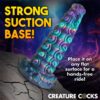 Creature Cocks Chrysalis Silicone Dildo - Multicolour, 7.7inch