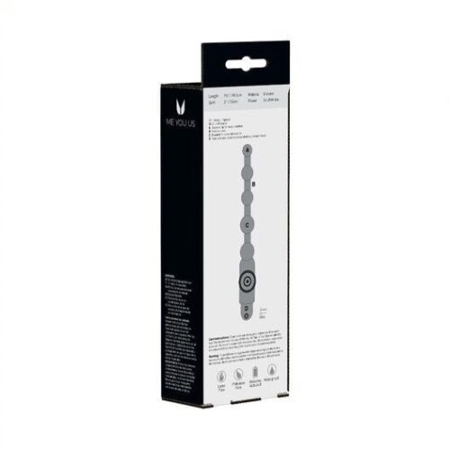 Me You Us Anovibe Vibrating Anal Beads - Black, One Size