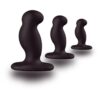 Nexus butt plug starter kit with three graduated silicone anal plugs