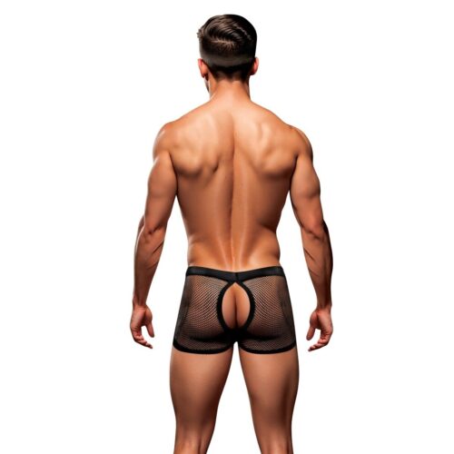 Envy Snap Down Mesh Boxer Brief - Black