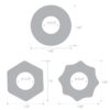 blm4029-blu_06_1_jpg Blue Line Nuts & Bolts Stretch Cock Ring Set - Blue, 3 Pack