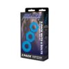 blm4029-blu_pkgjpg Blue Line Nuts & Bolts Stretch Cock Ring Set - Blue, 3 Pack