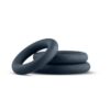 bon001_6jpg Boners 3-Piece Cock Ring Set - Grey, One size