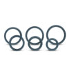 Boners 6-Piece Cock Ring Set – Grey, One Size