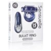 Nu Sensuelle Remote Control 15 Function Vibrating Bullet Cockring - Blue