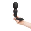 Nu Sensuelle Xlr8 Alluvion Wand Vibrator in black, held in hand