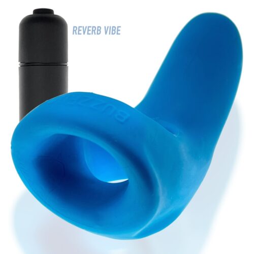buzzfuck_hunkyjunk_teal_ice_006jpeg Hunkyjunk Buzzfuck Sling With Taint Vibe Vibrating Cock Sling - One Size