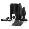 B-Vibe Rimming Vibrating Butt Plug set with remote, USB cable, guide, and case