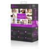 Purple insertable toy packaging with images of couples
