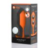 b-Vibe Snug Plug 3 in orange, weighted silicone plug