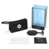 b-Vibe Snug Plug 3 in black, user guide, and storage pouch