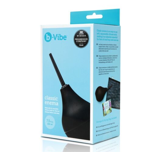 B-Vibe Classic Enema Bulb Douche - Black, One Size