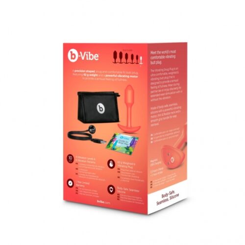 b-Vibe vibrating butt plug box with accessories