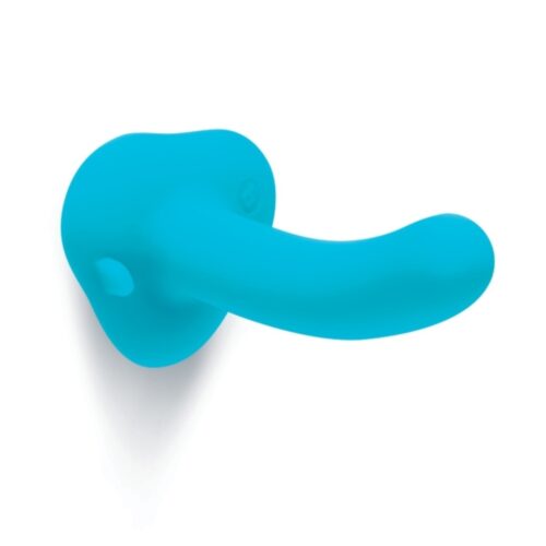 B-Vibe Every Body Strap On Harness Set With Silicone Dildo Peg - Blue, 6inch Dildo, Up to 68" Waist