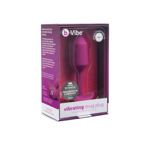 Experience Pleasure With The Award-Winning Vibrating Snug Plug, Designed For Comfort And Enjoyment. Vibrating Snug Plug In Pink Packaging, Available At The Loving Company.