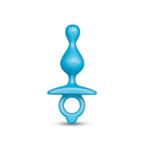 Vibrant blue silicone pleasure toy
