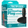 Doc Johnson Vac U Lock Suction Cup Plug - Black
