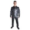 Prowler Red Leather Truker Jacket - Black