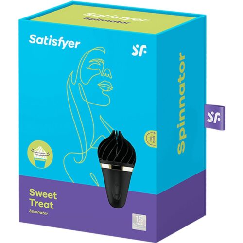 Satisfyer Sweet Treat Spinnator Vibrator - Gold/Black
