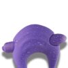 You Love Me Give Me Bunny Vibrator & Cock Ring Set - Black & Purple, One Size