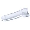Glas Realistic Curved Glass Dildo - Clear