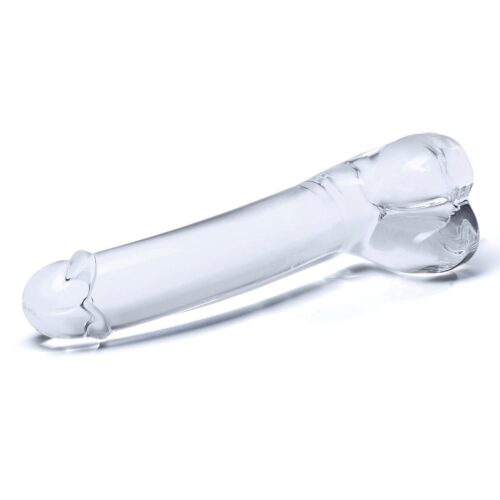 Glas Realistic Curved Glass Dildo - Clear